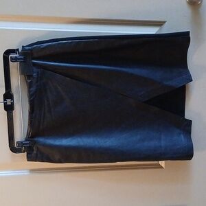Theory leather front skirt